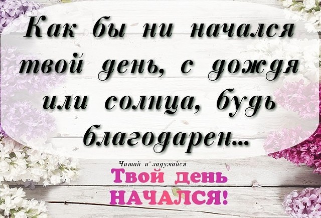 День начинается. Как бы не начался твой день. Как твой день. Как начался день.