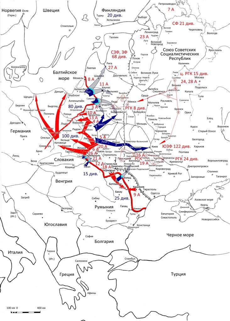 Границы ссср на 22 июня 1941 карта. Операция гроза 1941 карта. Дислокация РККА 22 июня.