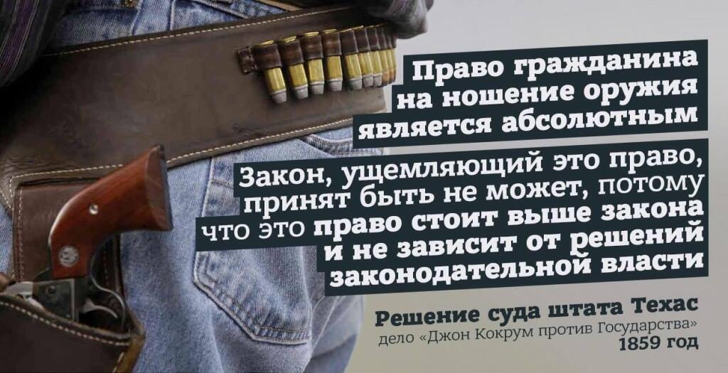 Право на ношение оружия. Законы о ношении оружия. Свободное ношение оружия.