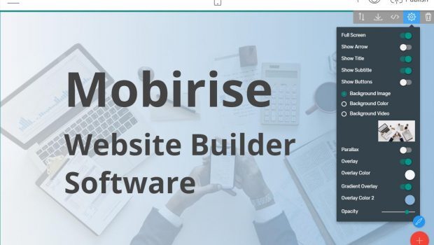 Программа Mobirise для создания сайтов