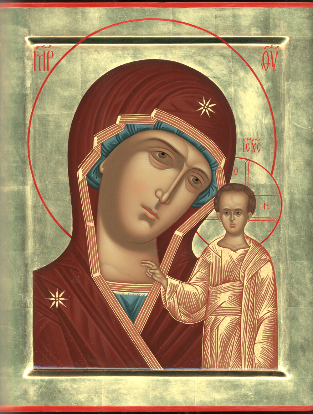 Икона Казанской Божьей матери 1579