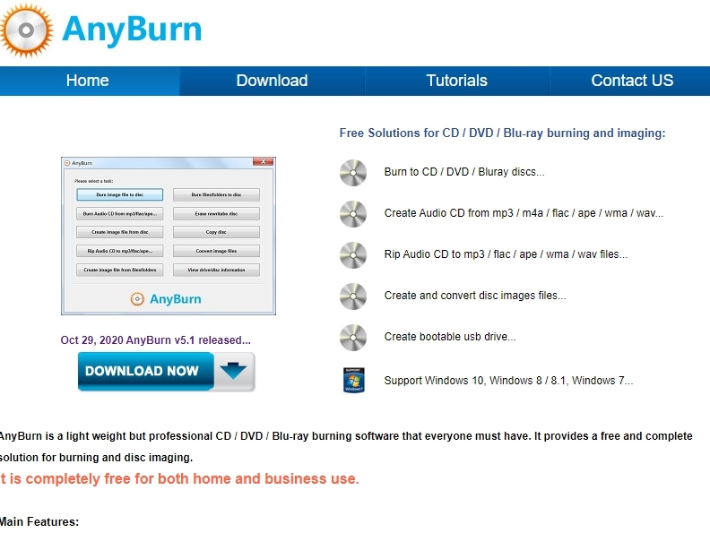 AnyBurn: программа для записи CD-дисков