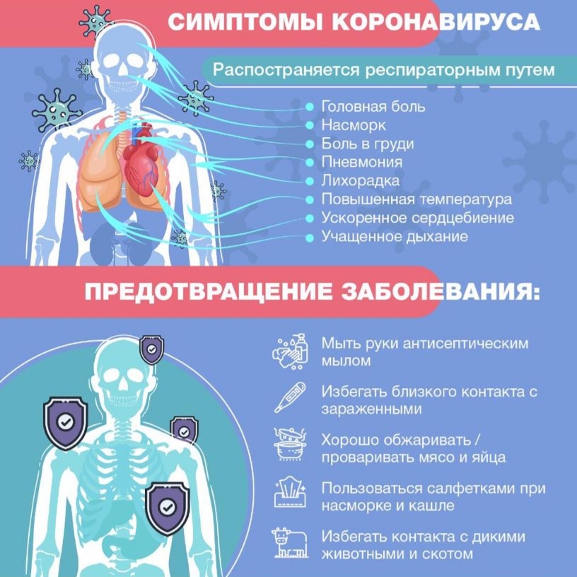 Симптомы коронавируса картинки