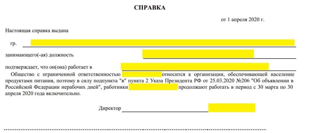 Справка об организации образец