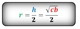 Сторона r. Формула радиуса фих\Зика.