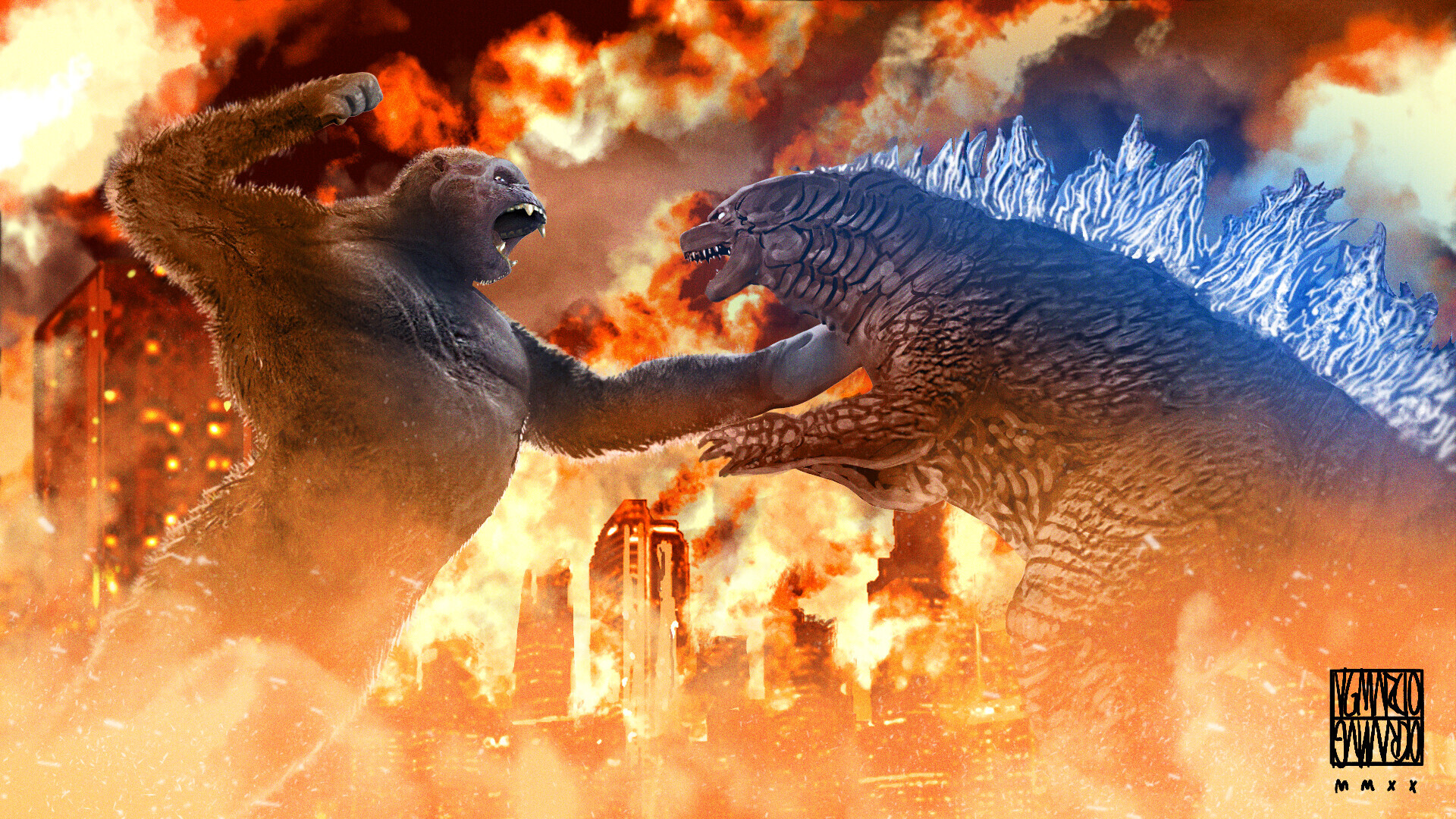 Godzilla va king kong yangi imperiya. Годзилла против Конга 2021. Годзилла против Конга Годзилла. Кинг-Конг против Годзиллы 2021. Горилла против КИНГКОНГА.