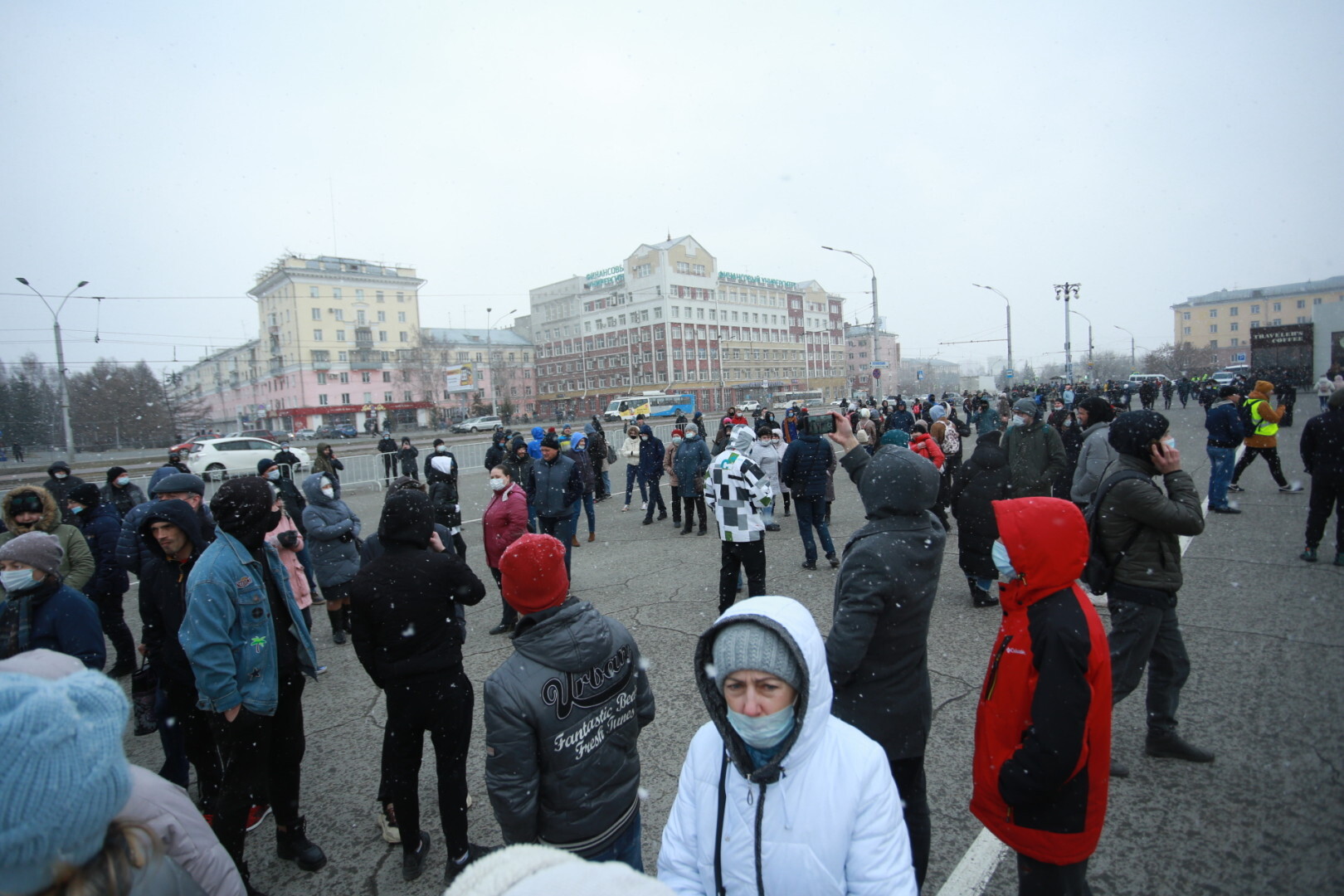 Площадь советов Барнаул митинг