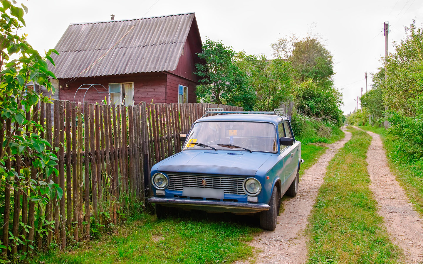 Машина в деревне