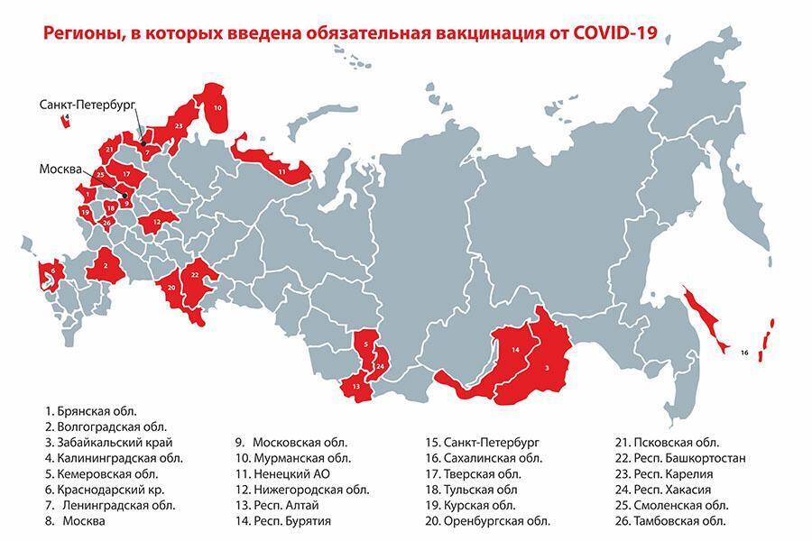 Сколько регионов россии на сегодняшний день 2024. Карта вакцинации по России по регионам. Регионы с обязательной вакцинацией. Карта вакцинации от коронавируса. Вакцинация в России статистика.