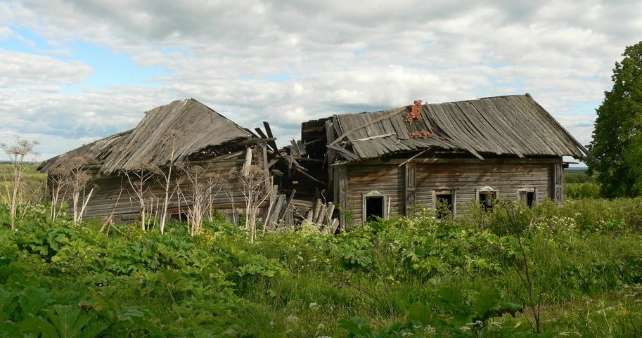 Фото разрушенной деревни