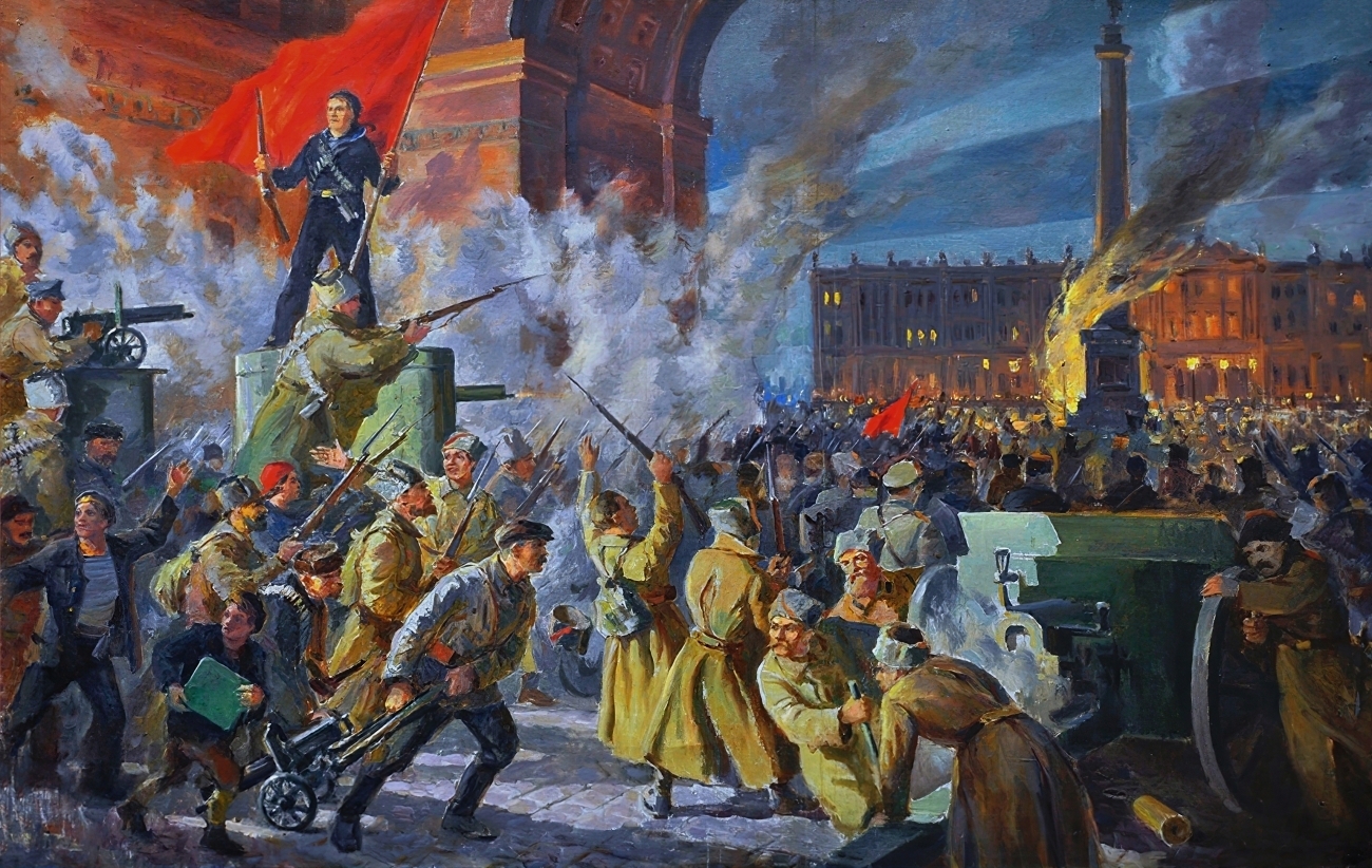 Октябрьская революция 1917 штурм зимнего дворца