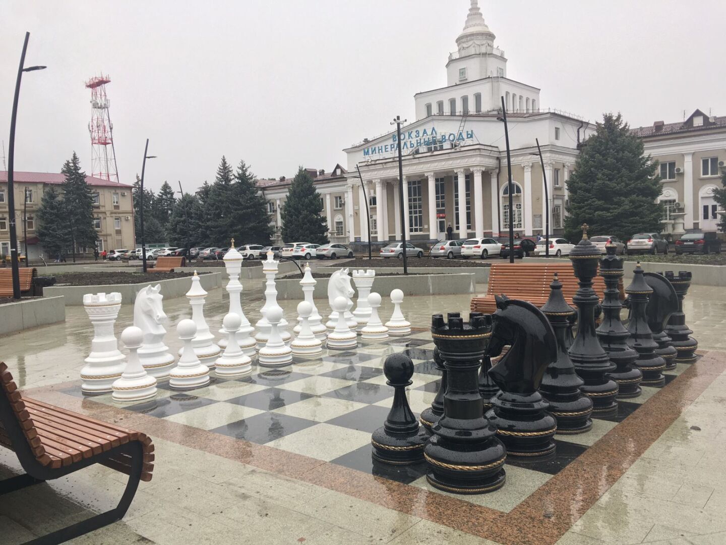 ЖД вокзал Минеральные воды шахматы