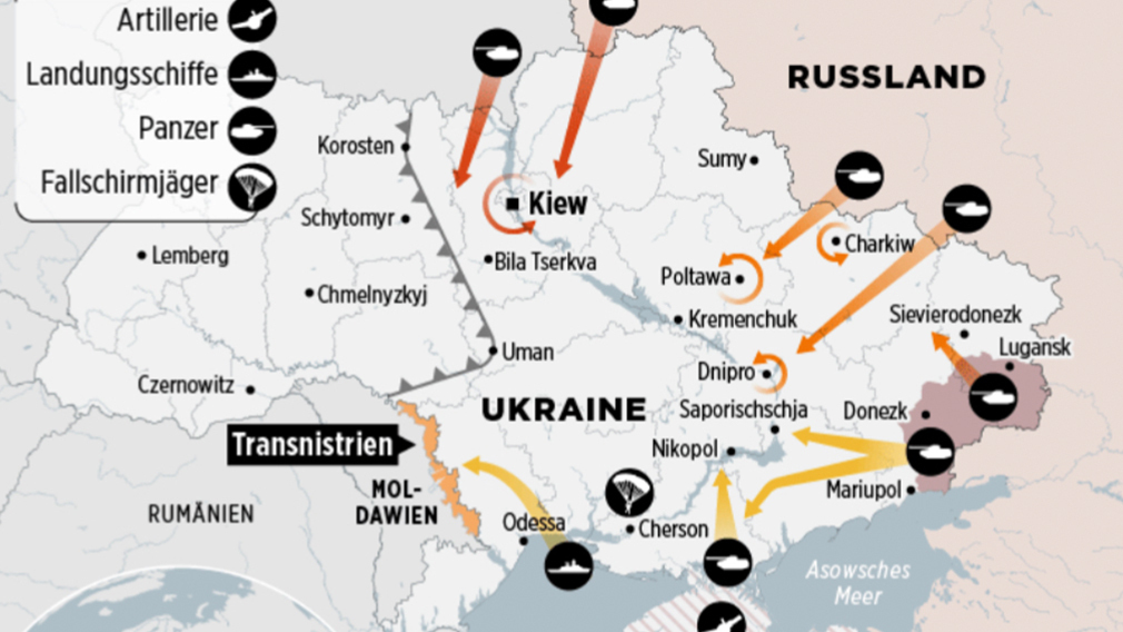 План по захвату украины карта