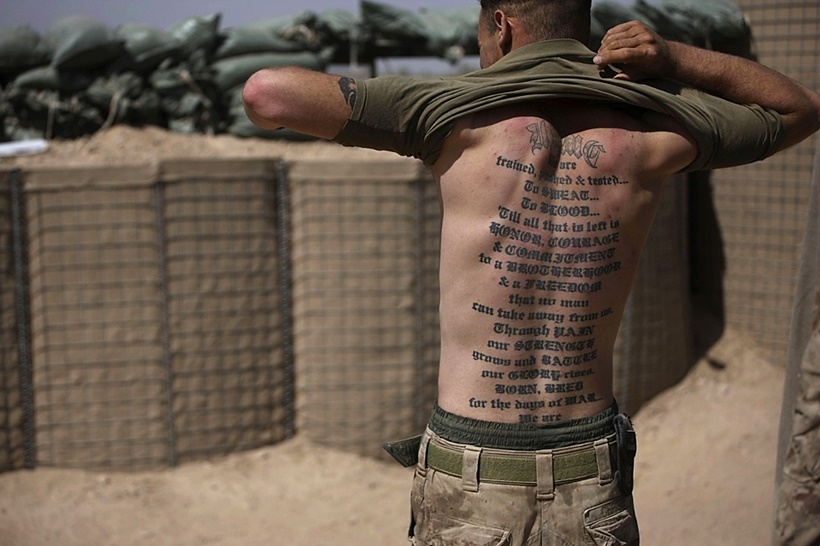 Фотографии армейских татуировок (100 фото)