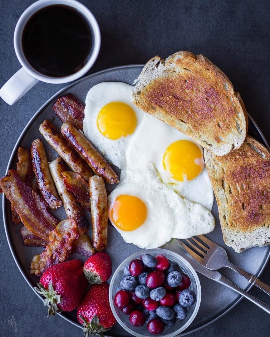 Красивый завтрак фото
