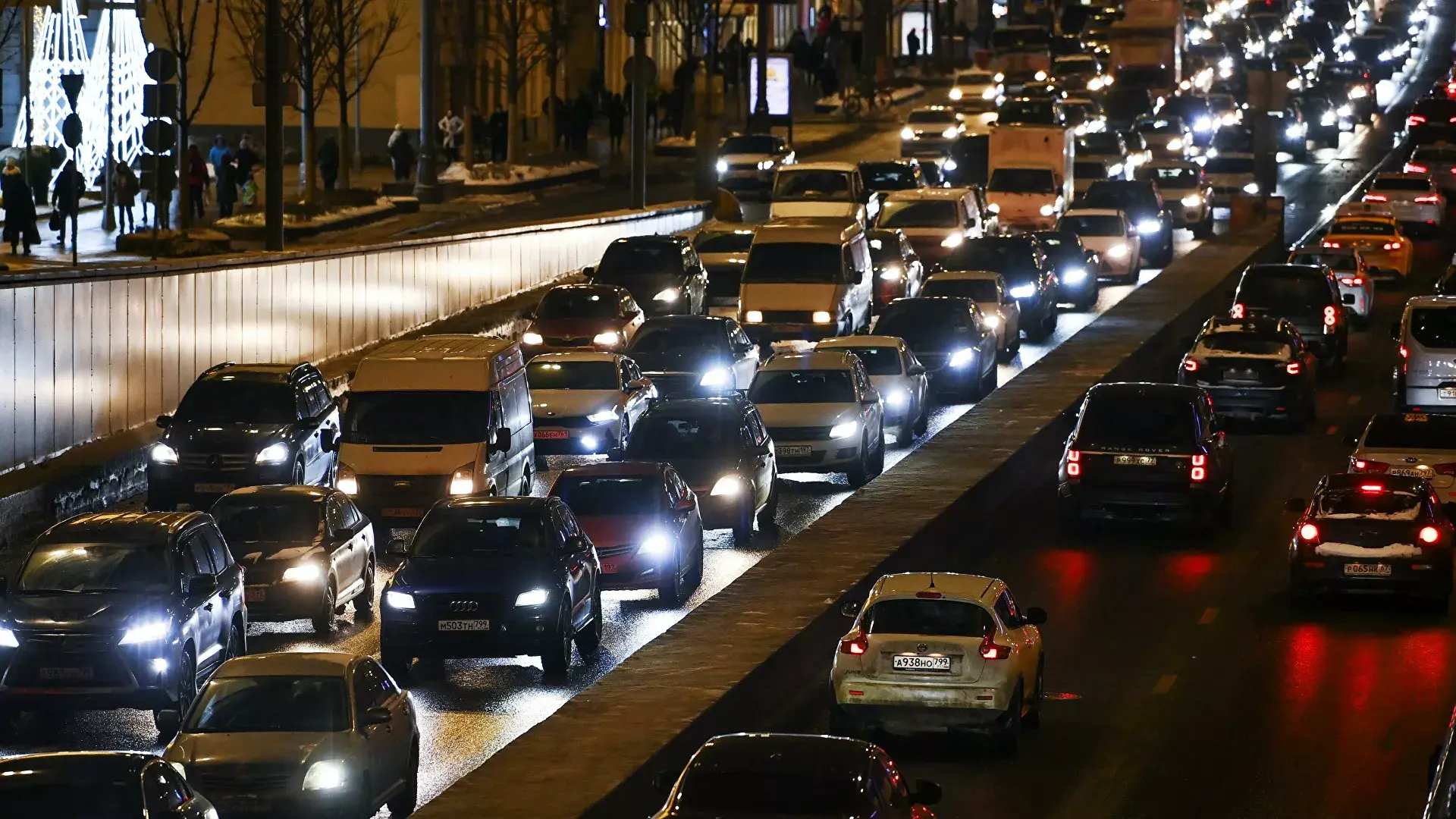 пробка в москве вечером