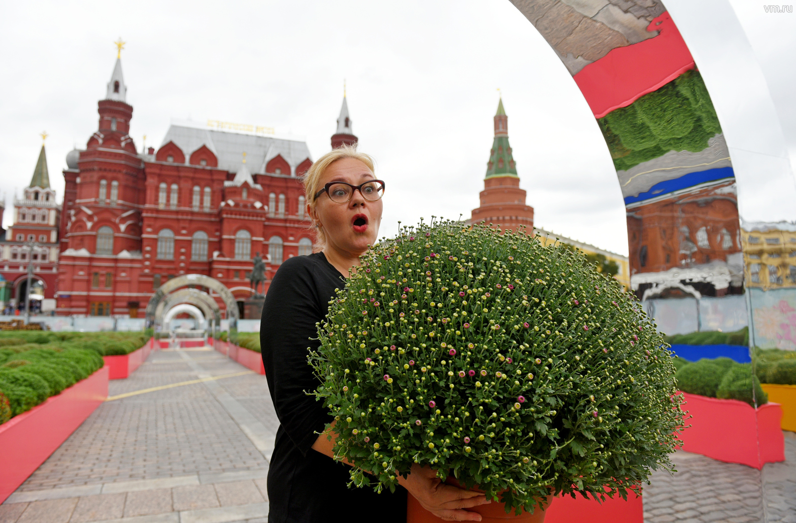 цветы на улицах москвы