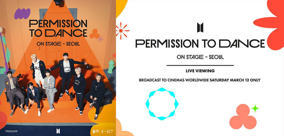Просмотр концерта BTS PERMISSION TO DANCE ON STAGE — SEOUL в прямом эфире в кино. BTS концерт 2022 в кинотеатре в России: дата выхода, список городов.