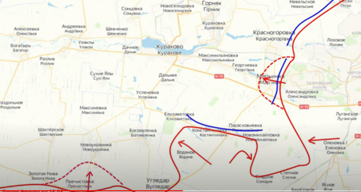 Карта боевых действий на 1 марта 2022