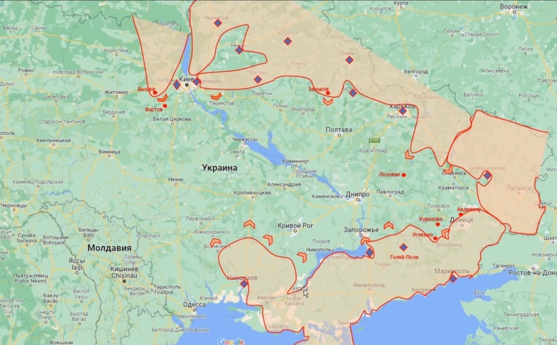 Карта боевых действий в харьковской области на сегодня в реальном времени с городами и поселками