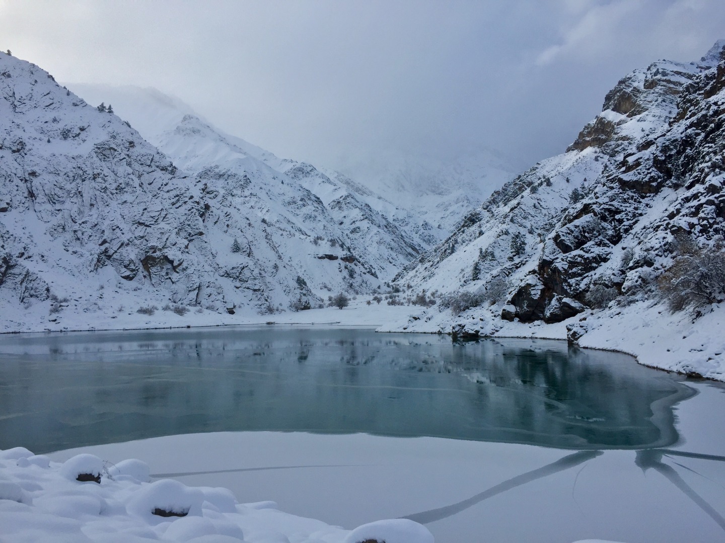 Озеро Урунгач зимой