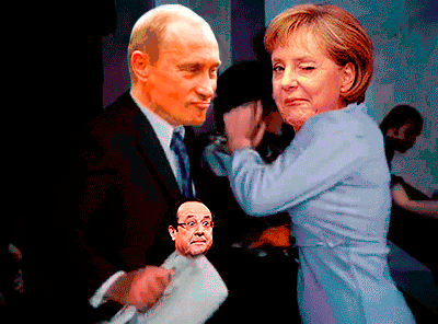 Путин и Меркель