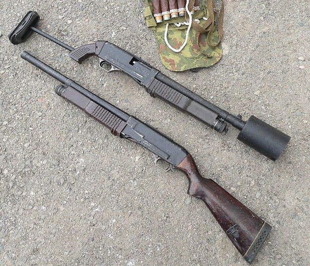 Советская ручная пушка. Помповое ружье КС-23