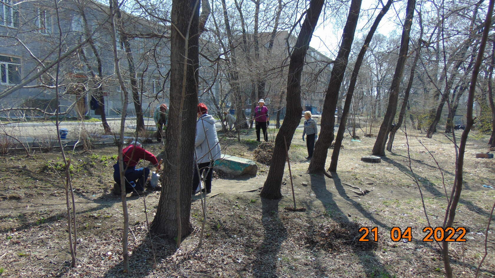 Ветераны Партизанска и почетные жители города приняли участие в субботнике.