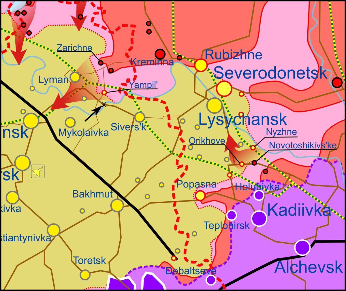 Карта боевых действий 29