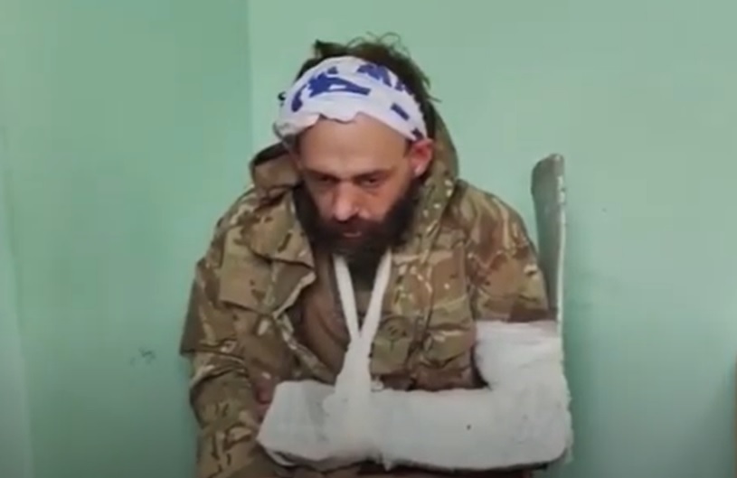Взят в плен британский наёмник в Николаевской области. Видеоинтервью.