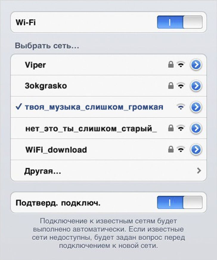 15 названий Wi-Fi-сетей от гениев народного творчества