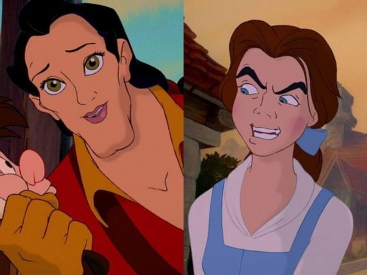 Если бы положительные и отрицательные герои Диснея поменялись лицами