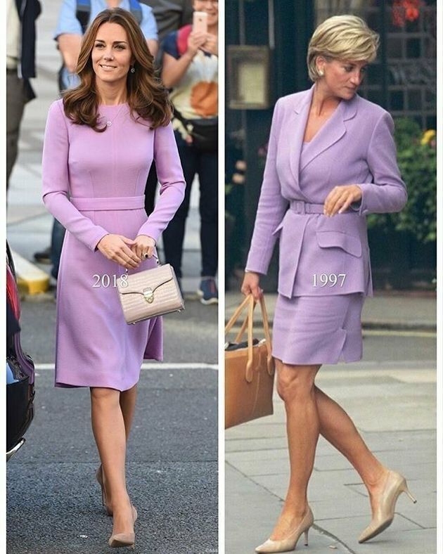 Несколько случаев, когда герцогиня Кембриджская повторила образы принцессы Дианы