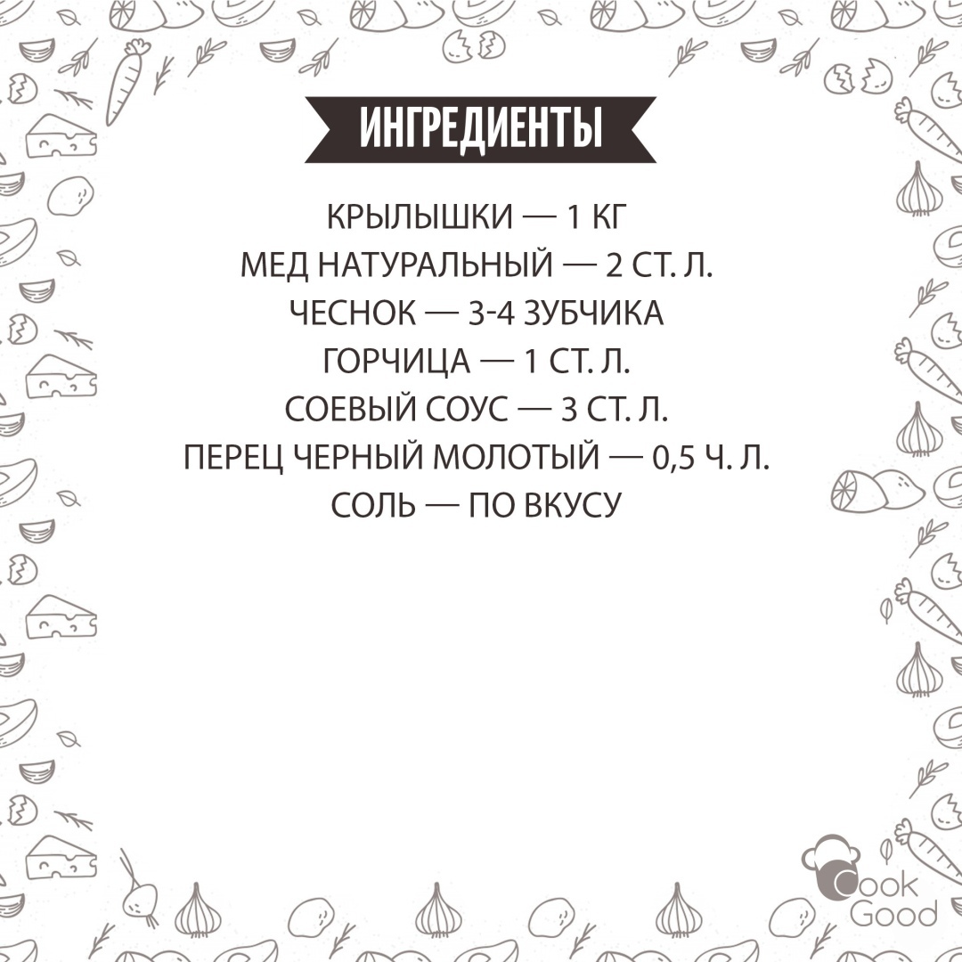 Аппетитные крылышки в медово-чесночном маринаде за 30 минут