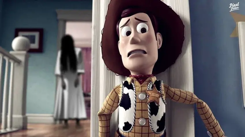 Художник объединяет на одном кадре персонажей из разных фильмов и мультиков