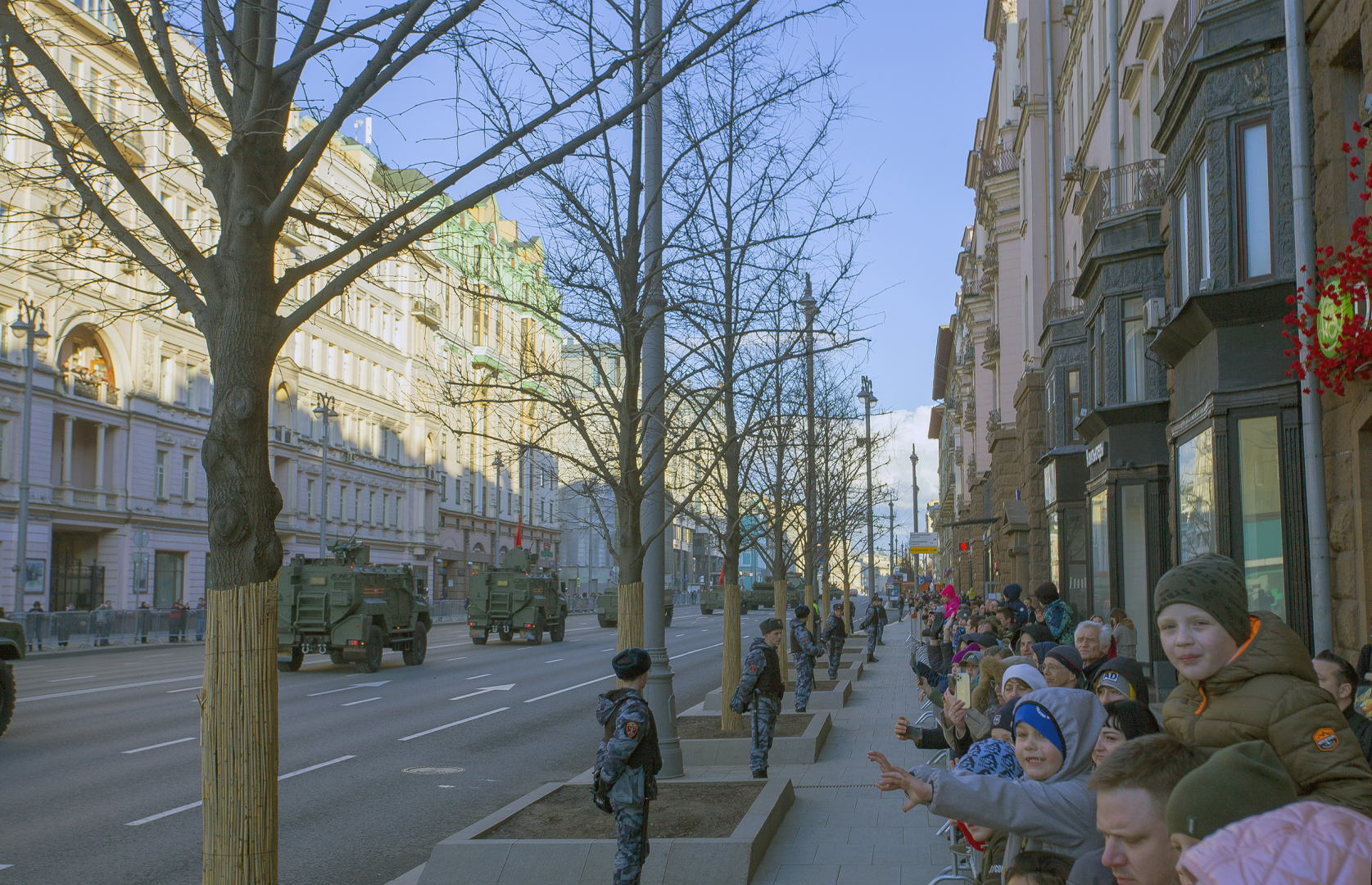 Военная техника на Тверской. Фотографии с репетиции дня Победы