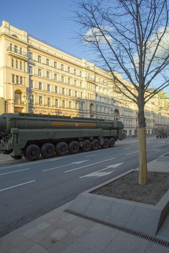 Военная техника на Тверской. Фотографии с репетиции дня Победы