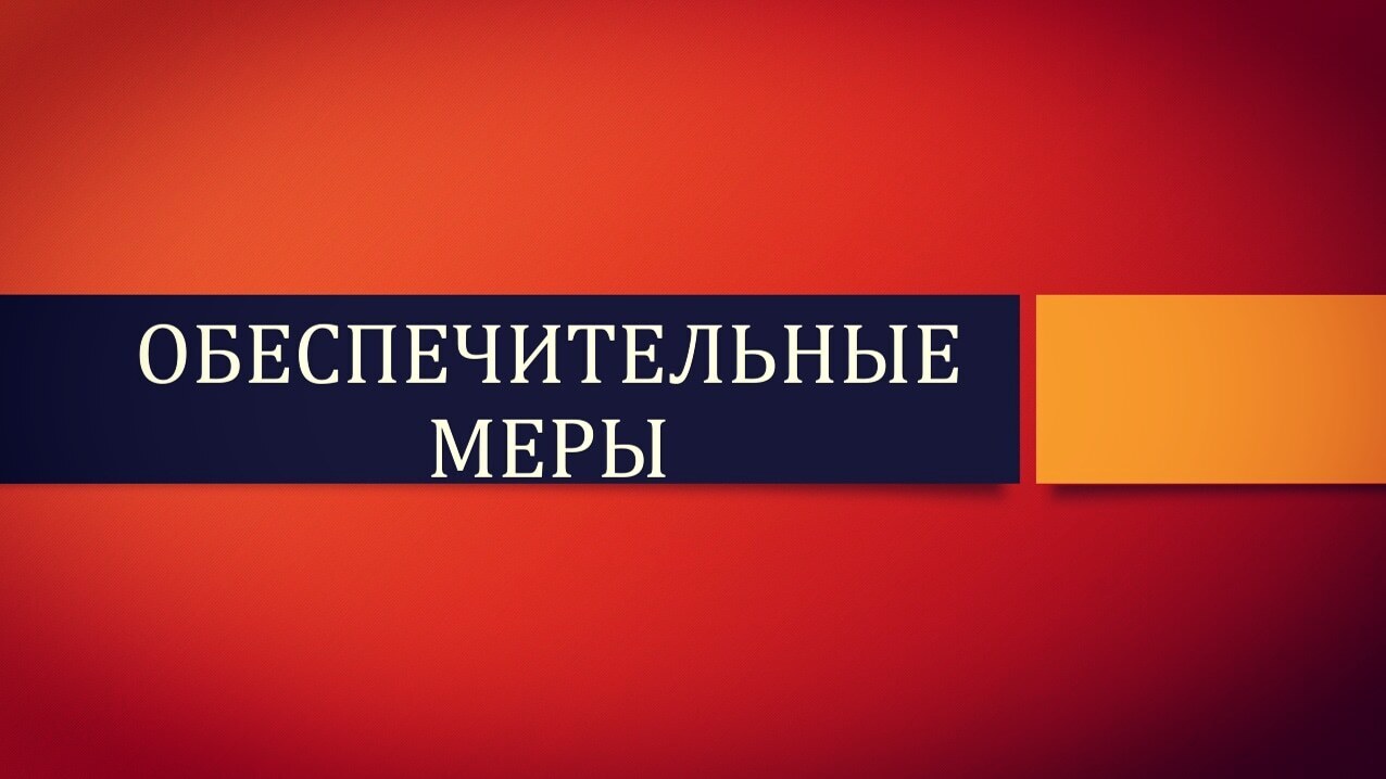 Про обеспечительные меры в суде