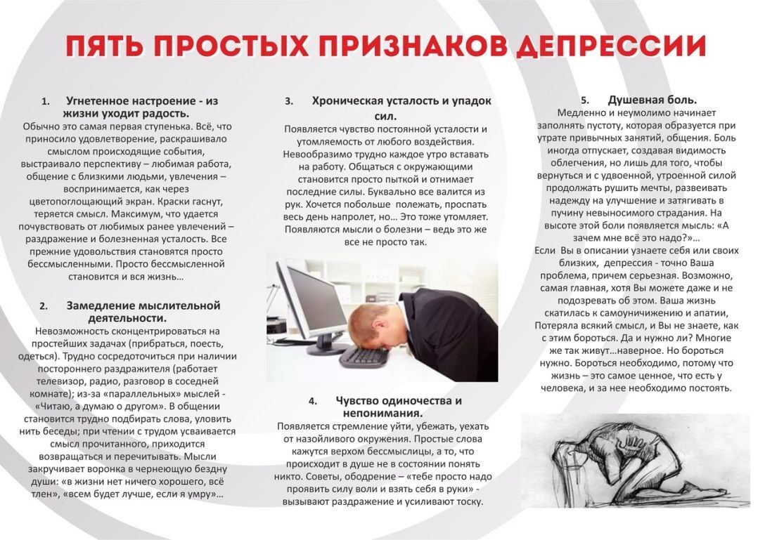 5 простых признаков депрессии