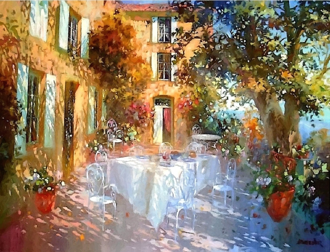 Солнце в картинах французского художника Лорана Парселье.