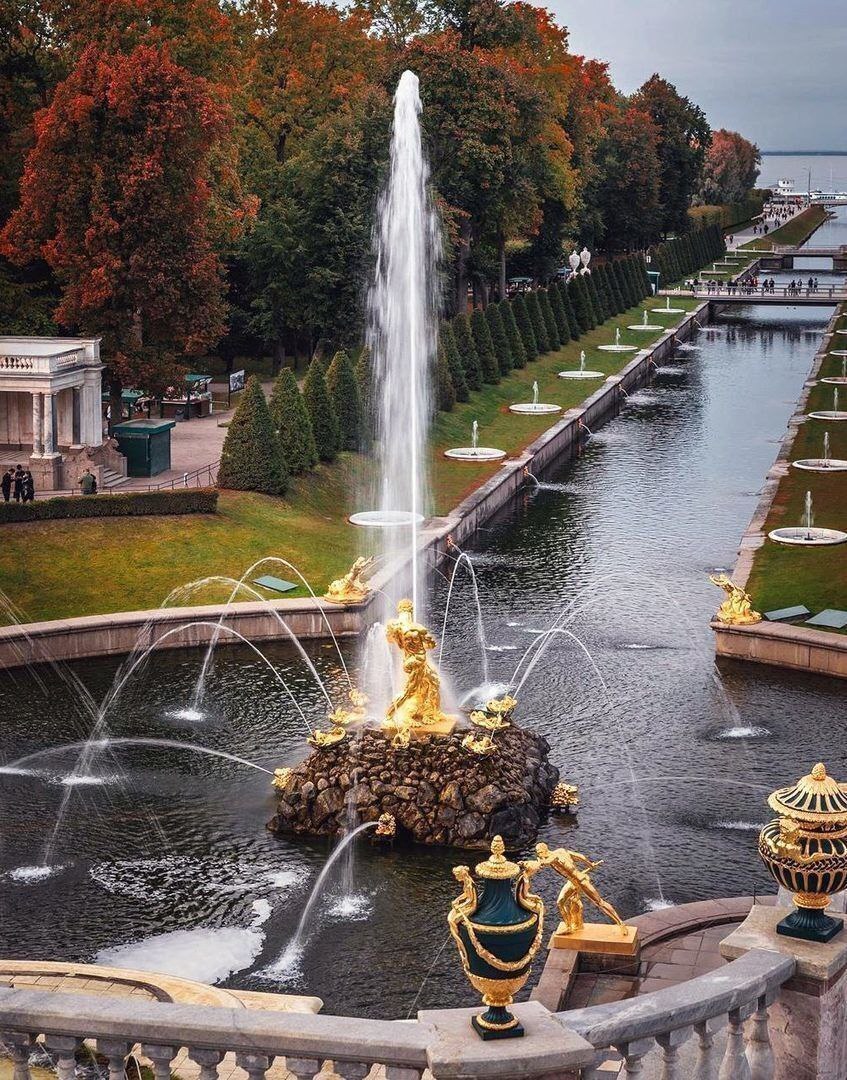 санкт петербург петергоф фонтаны