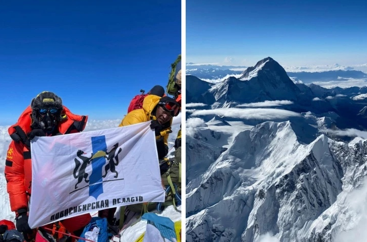 Отец четверых детей и горный турист по призванию покорил Эверест: сибиряк поднял флаг Новосибирской области на высоту 8 840 метров.