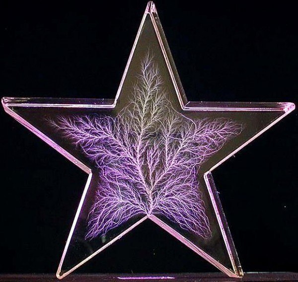 Скульптуры с помощью молнии