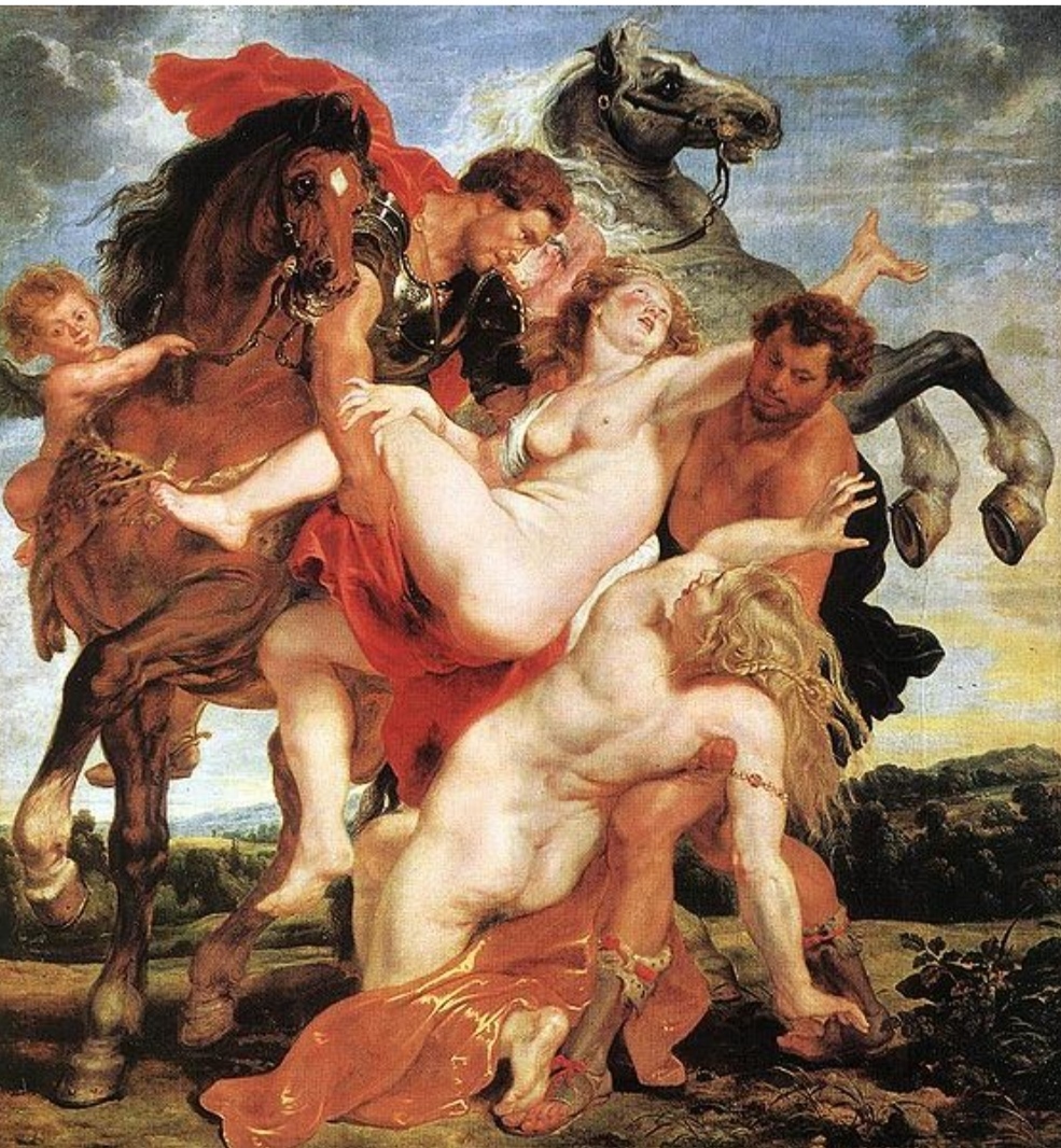 Чьих невест, крадут сыновья Зевса и Леды, на картине "Похищение дочерей Левкиппа" ?