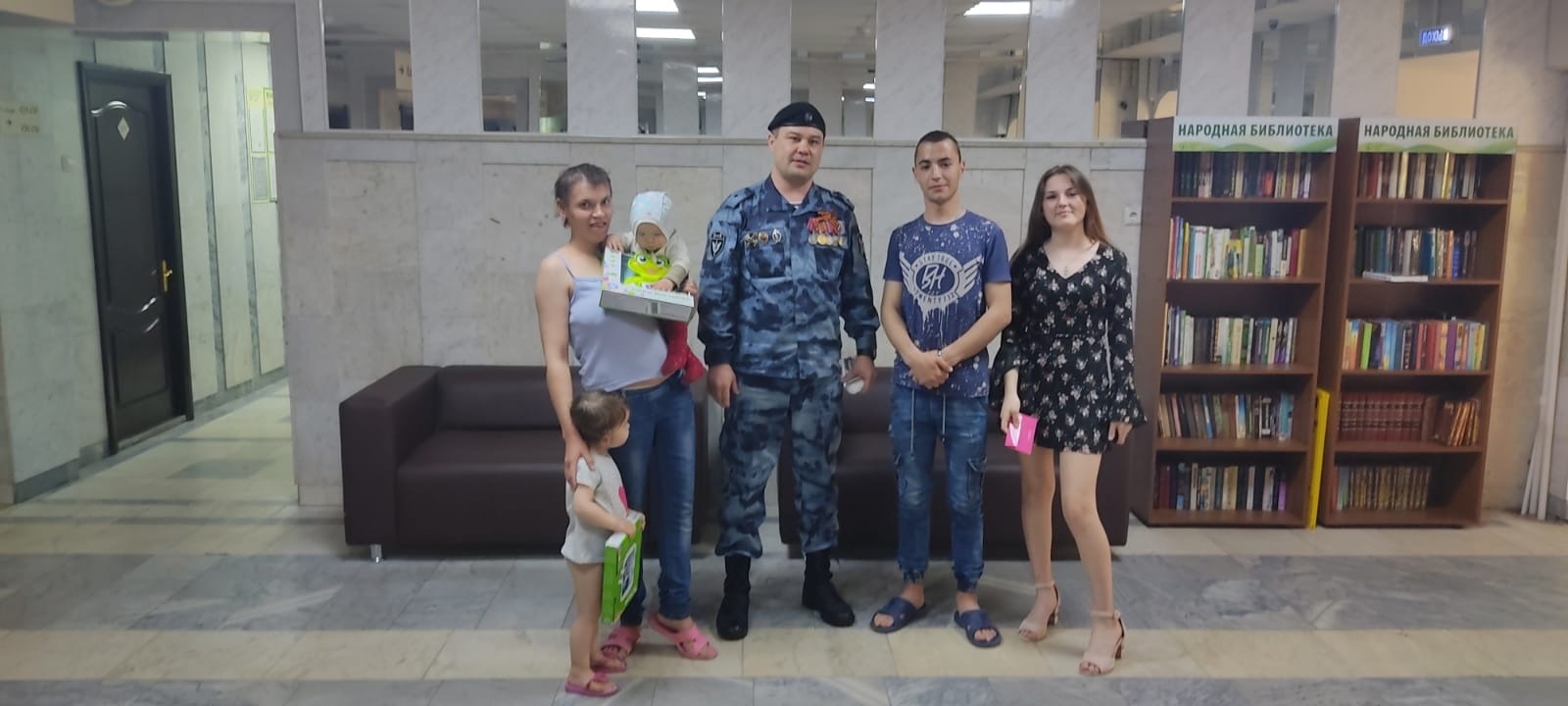 В Башкирии росгвардейцы навестили семьи беженцев