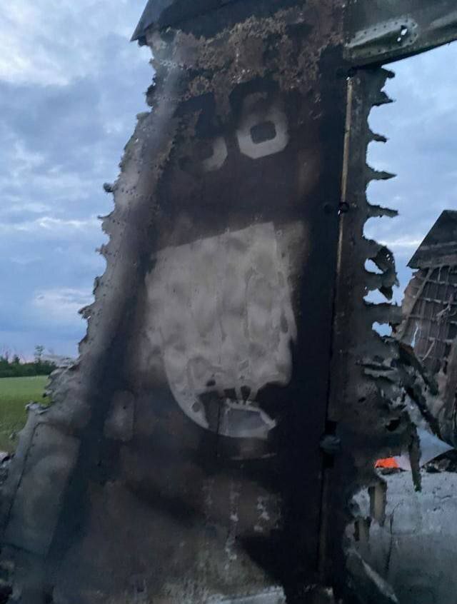 Фото, где в Житомирской области украинские силы ПВО по ошибке сбили свой собственный Су-27