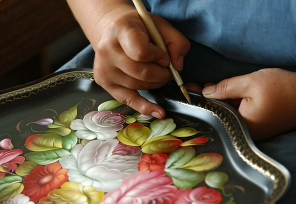 Жостовская роспись. Народные промыслы живы