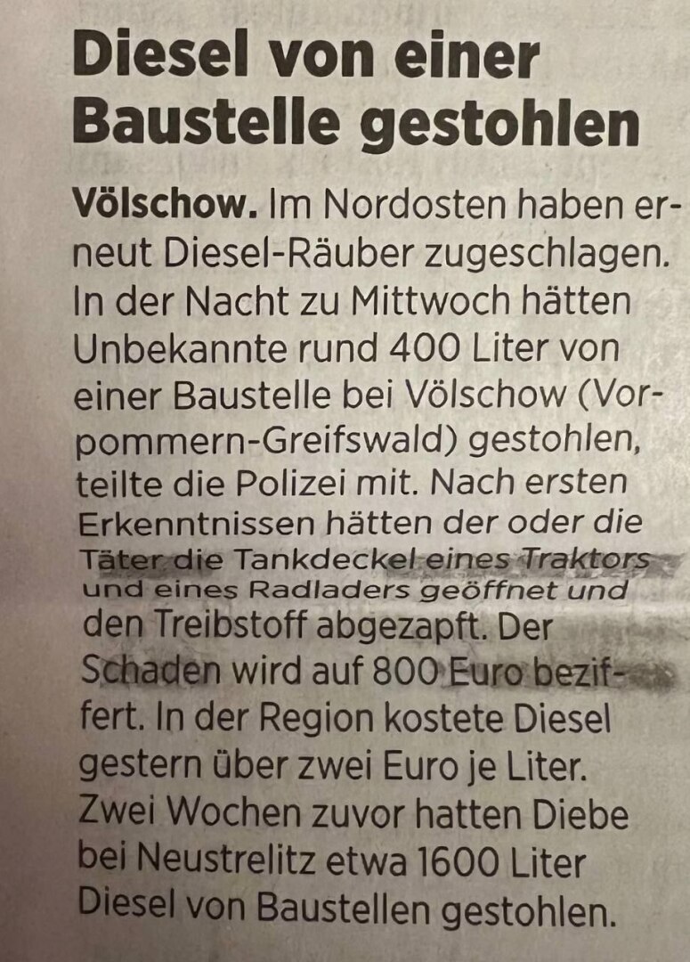 Топливный кризис в Германии довел местных жителей до того, что они начали сливать солярку отовсюду.
