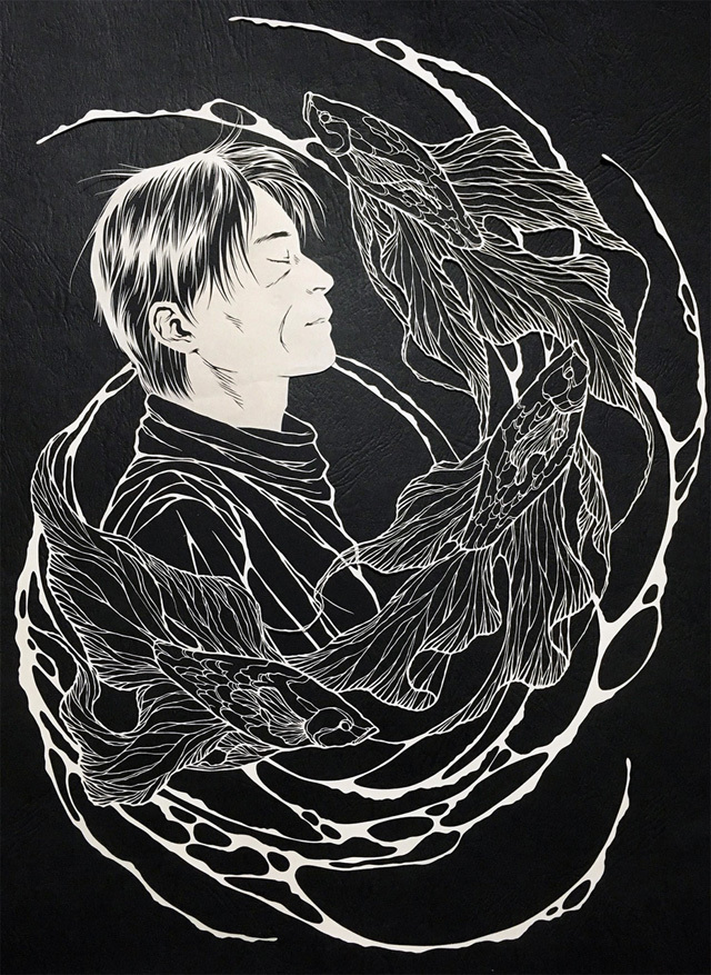 Шедевры с помощью ножа и бумаги