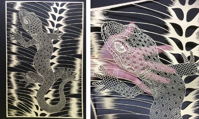 Шедевры с помощью ножа и бумаги